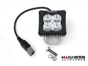 Ford Bronco Roof Rack - ZROADZ - 4 Door - Kit w/ Amber & White LED Pods & Rear Light Bar